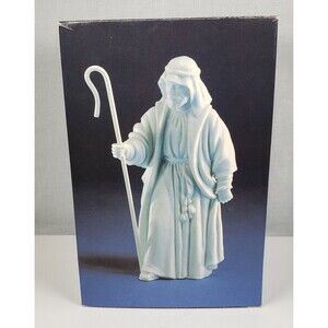 Vintage 1983 Avon Bisque Porcelain Nativity Collectable "The Shepherd " Figurine